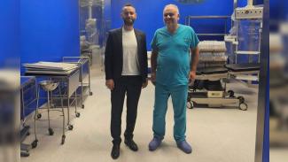 Работен состанок со директорот на ЈЗУ УК за торакална и васкуларна хирургија д-р Неџат Јакупи